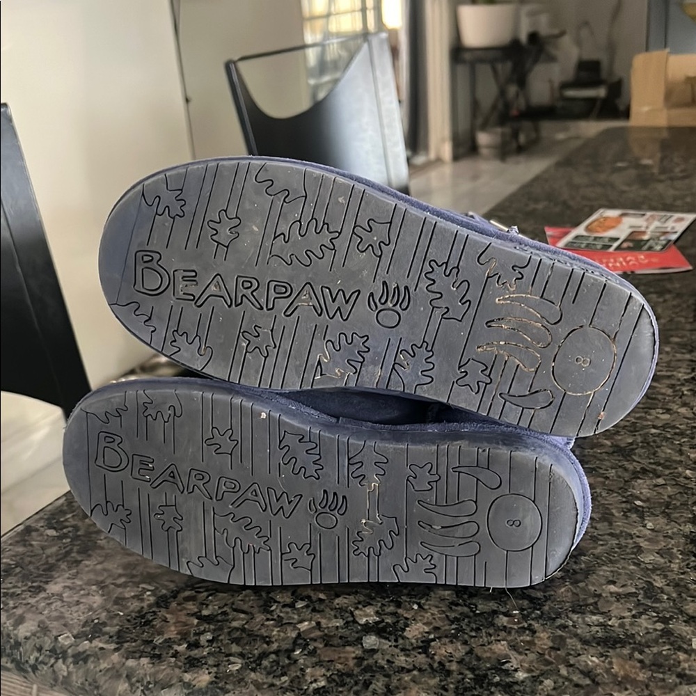 Blue Suede Boots size8 women like new - Picture 4 of 5